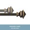 Kenney Mfg Kenney Arts & Crafts 1/2 Petite Cafe Decorative Window Curtain Rod, 48-86, Oil Rubbed Bronze KN55480 - alternate 4